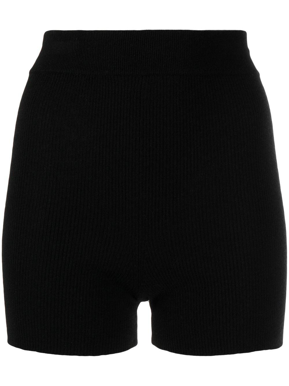 Alexa ribbed-knit biker shorts by CASHMERE IN LOVE