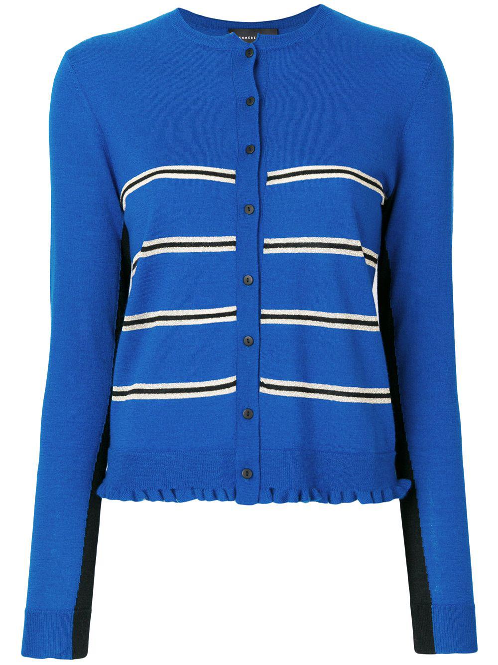 Capucine cropped striped cardigan by CASHMERE IN LOVE