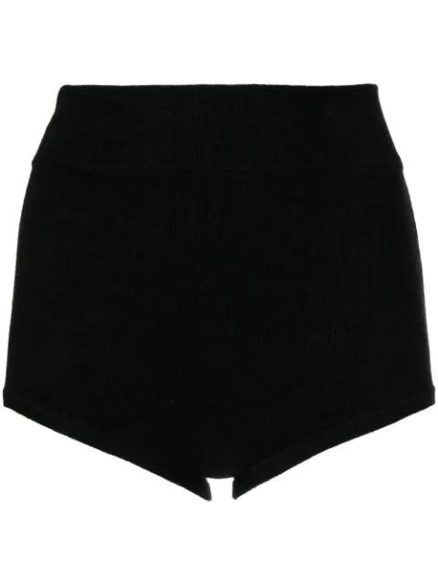 Felix knitted logo-patch shorts by CASHMERE IN LOVE