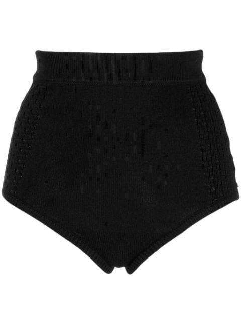 Kira crochet-knit mini shorts by CASHMERE IN LOVE