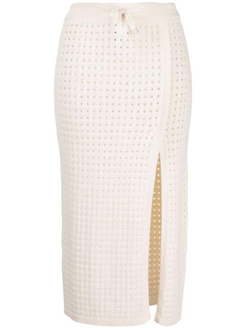 Mona crochet-knit midi skirt by CASHMERE IN LOVE