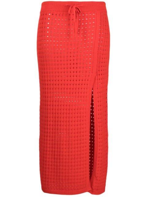 Mona crochet-knit midi skirt by CASHMERE IN LOVE