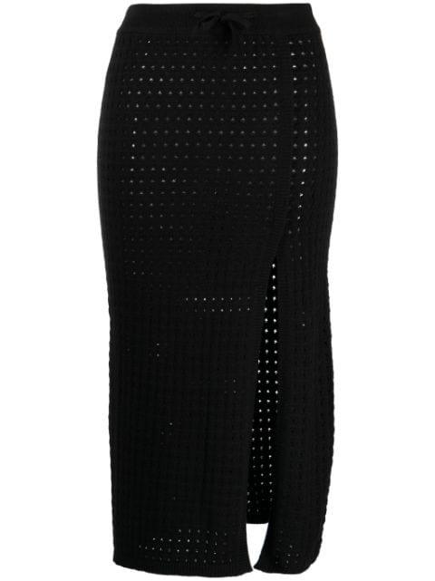 Mona crochet-knit midi skirt by CASHMERE IN LOVE