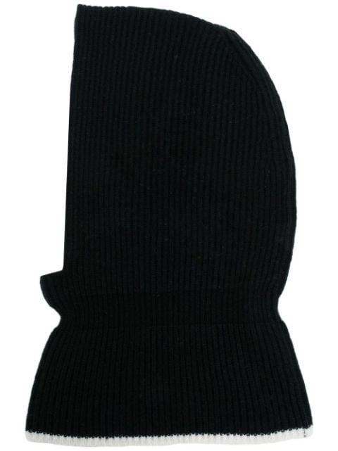 Villars ribbed wool-cashmere balaclava by CASHMERE IN LOVE