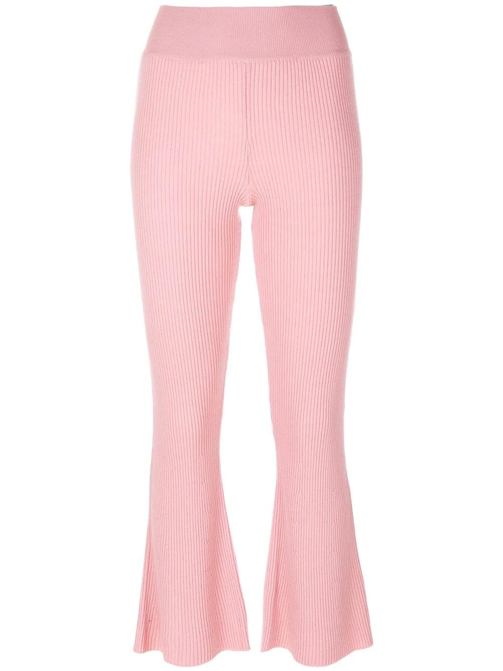 cashmere Candiss flared knit trousers by CASHMERE IN LOVE