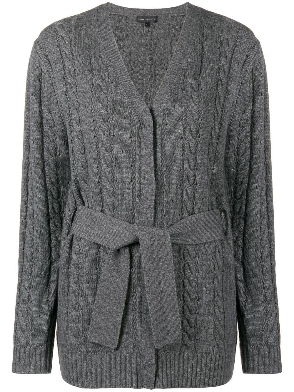 cashmere blend cable knit cardigan by CASHMERE IN LOVE
