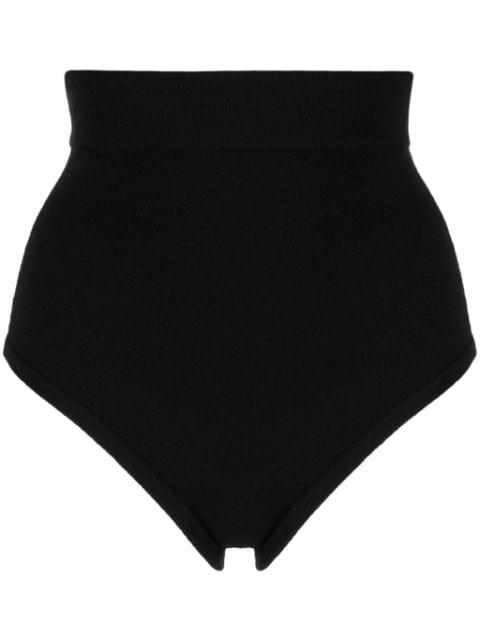 fine-ribbed knitted mini shorts by CASHMERE IN LOVE