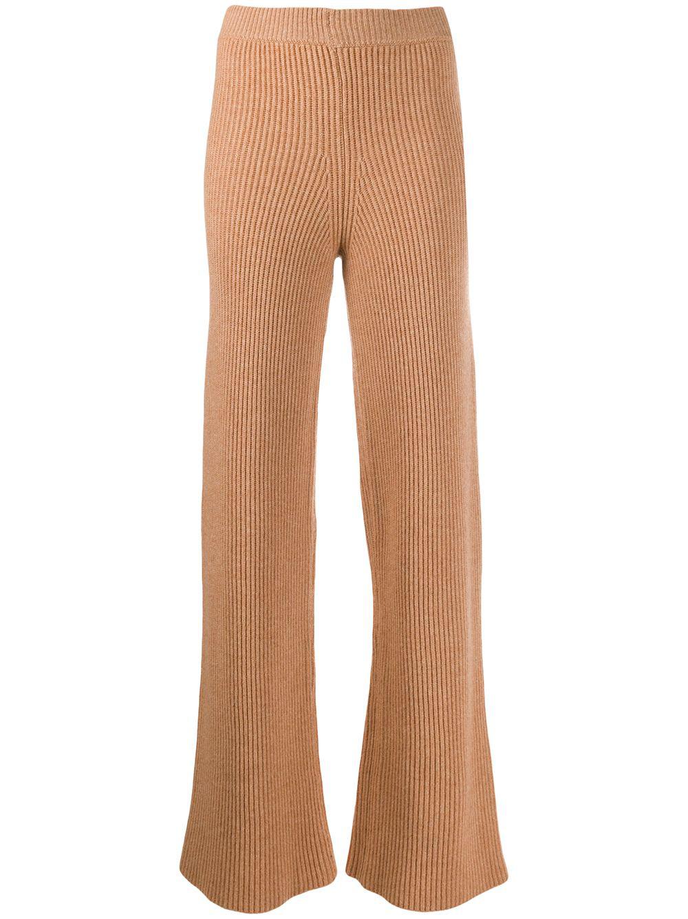 ribbed flared Cortina trousers by CASHMERE IN LOVE