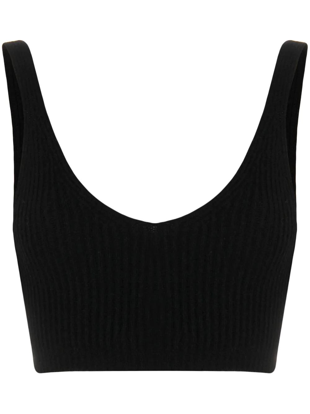 ribbed-knit cropped top by CASHMERE IN LOVE
