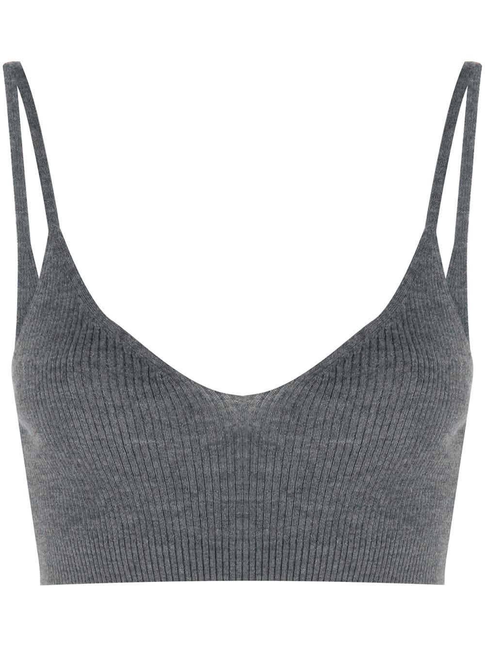ribbed-knit cropped top by CASHMERE IN LOVE