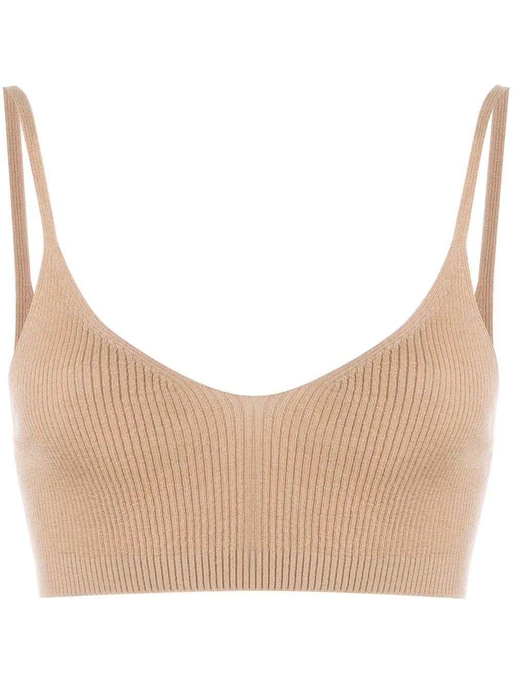 ribbed-knit cropped top by CASHMERE IN LOVE