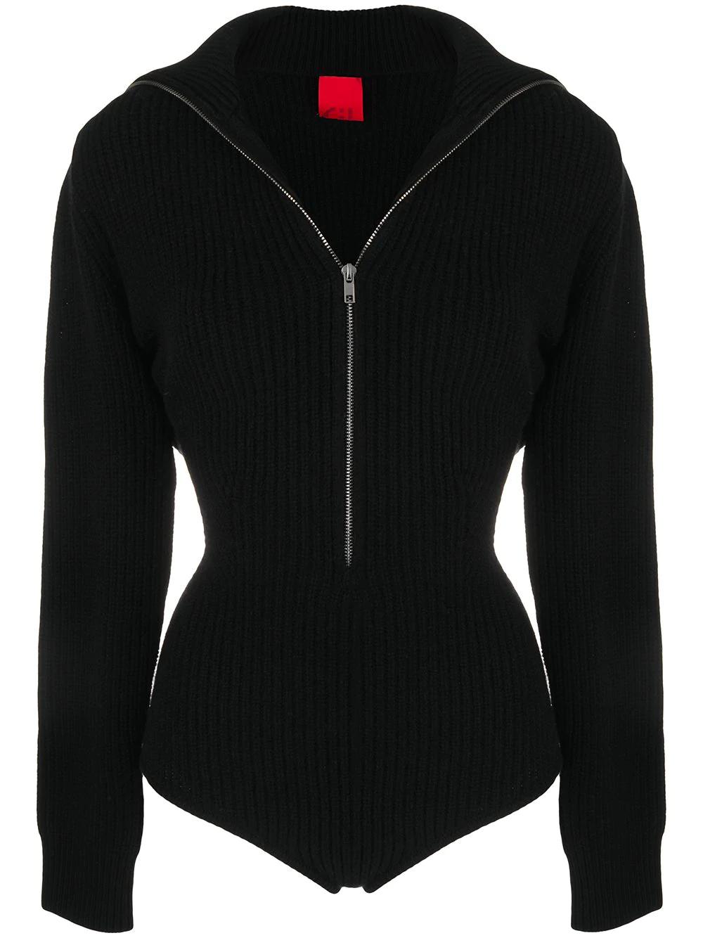 ribbed-knit high-neck bodysuit by CASHMERE IN LOVE