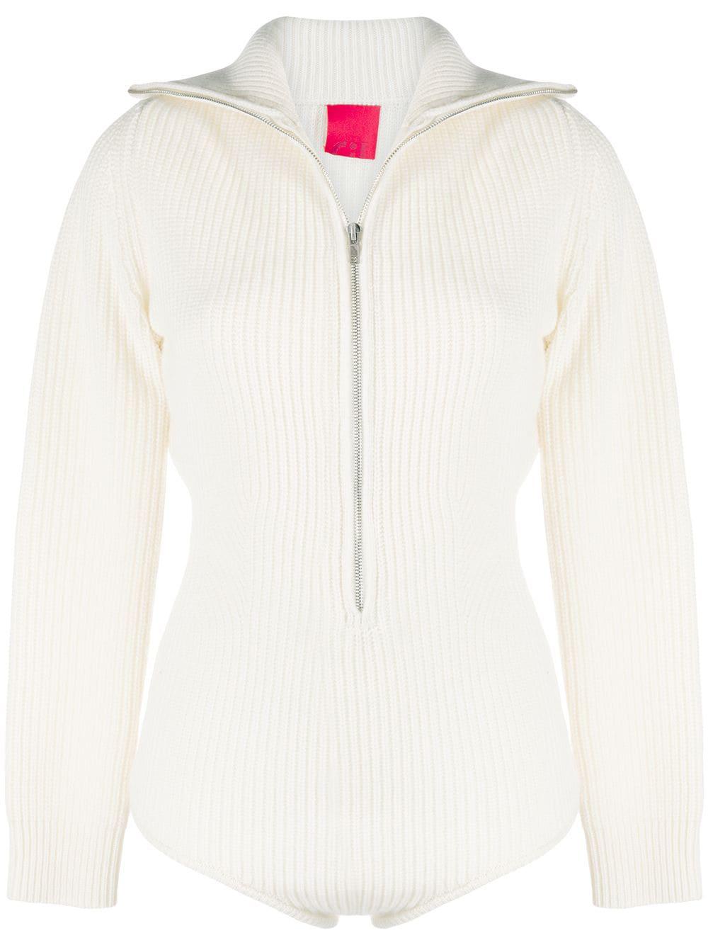 ribbed-knit high-neck bodysuit by CASHMERE IN LOVE