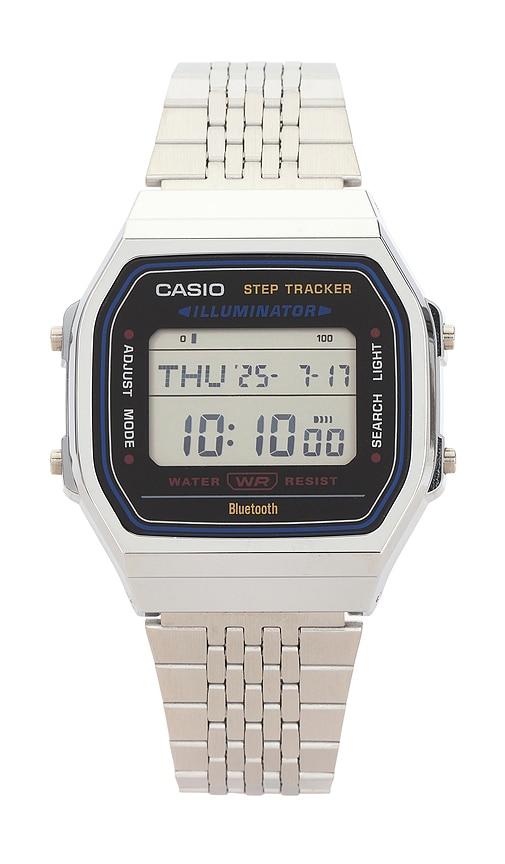 Casio ABL100 Vintage Casio Smartphone Link Series Watch in Metallic Silver by CASIO