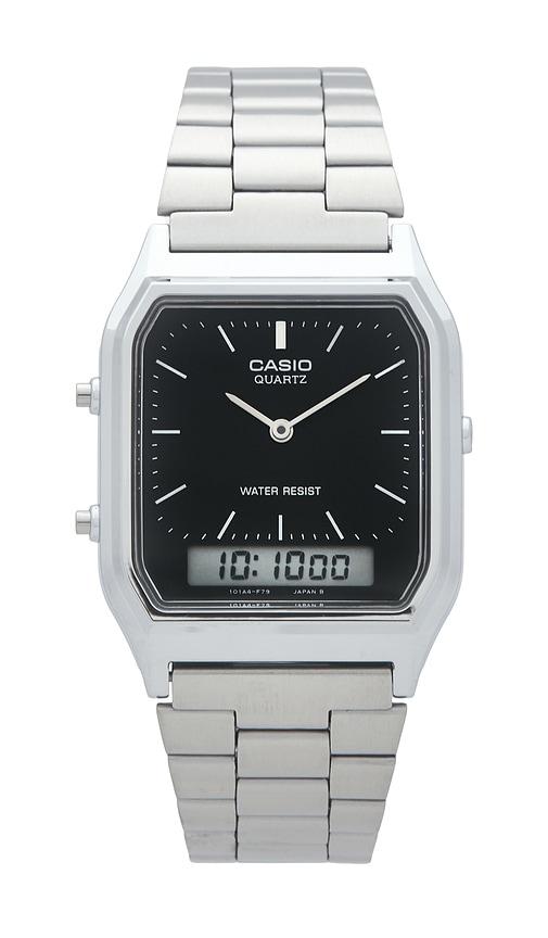 Casio AQ230 Series Watch in Metallic Silver by CASIO