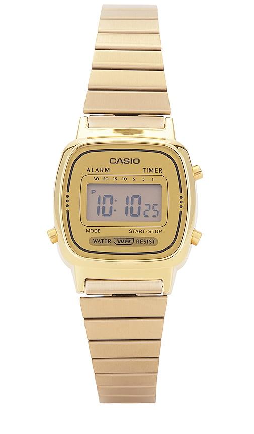 Casio LA670 Series Watch in Metallic Gold by CASIO