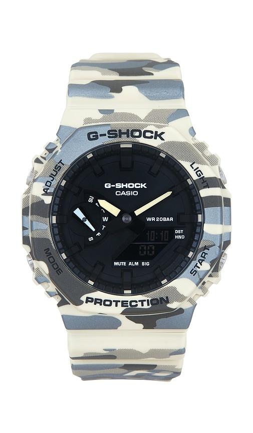 G-Shock GA2100 Camo Series Watch in Green by CASIO