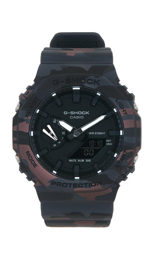 G-Shock GA2100 Camo Series Watch in Grey by CASIO