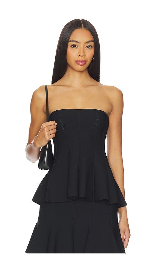 Casona La Linda Top in Black by CASONA