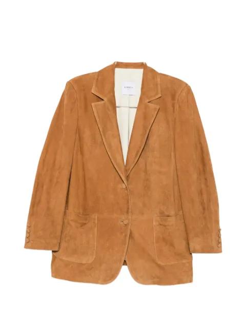suede single-breasted blazer by CASSELL