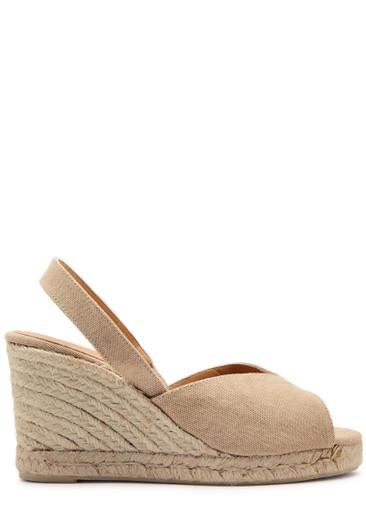 Brisa 80 canvas wedge espadrilles by CASTANER