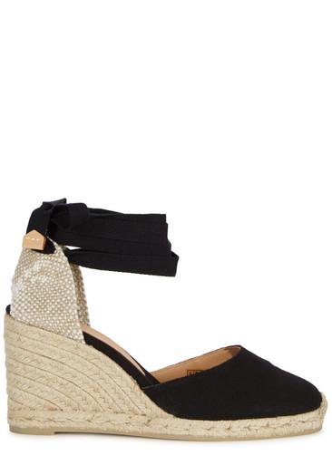 Carina 80 canvas wedge espadrilles by CASTANER
