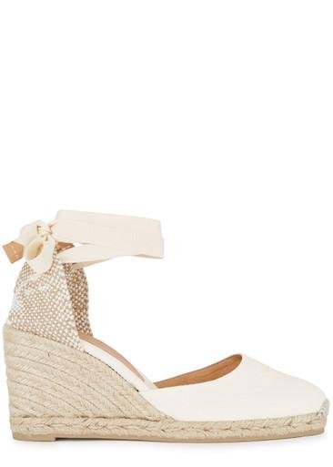 Carina 80 canvas wedge espadrilles by CASTANER