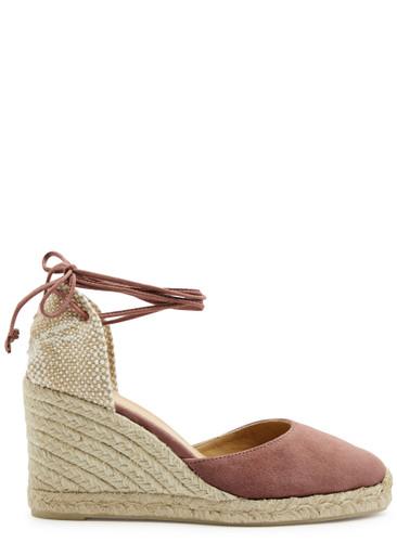 Carina 80 suede wedge espadrilles by CASTANER