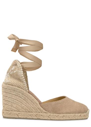 Carina canvas wedge espadrilles by CASTANER