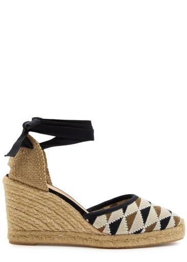 Cilia 80 knitted wedge espadrilles by CASTANER