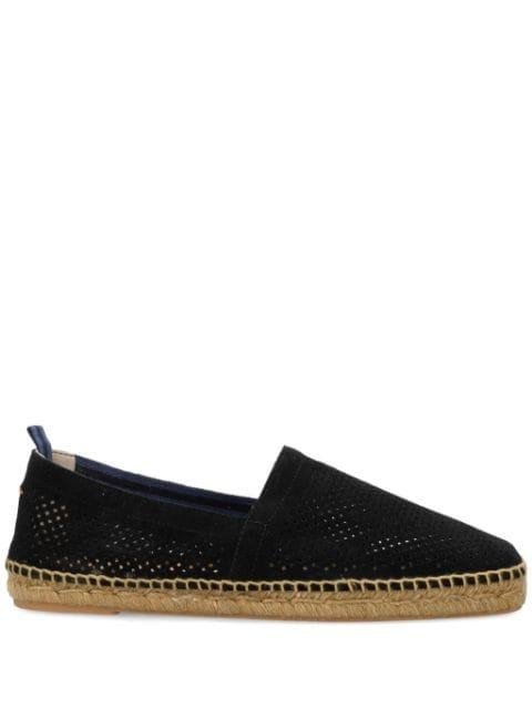 Pablo perforated calf-leather espadrilles by CASTANER