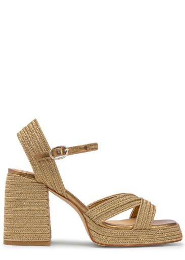 Valle metallic platform sandals by CASTANER