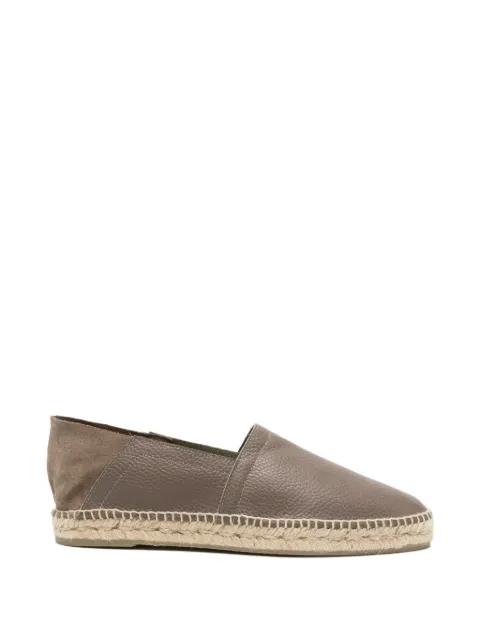 grainy-leather espadrilles by CASTANER