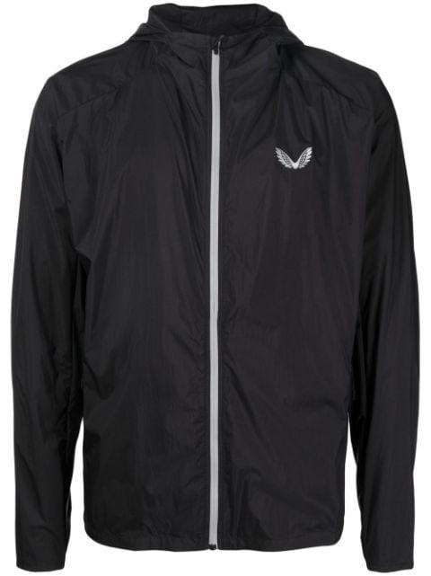 logo-print hoodied jacket by CASTORE