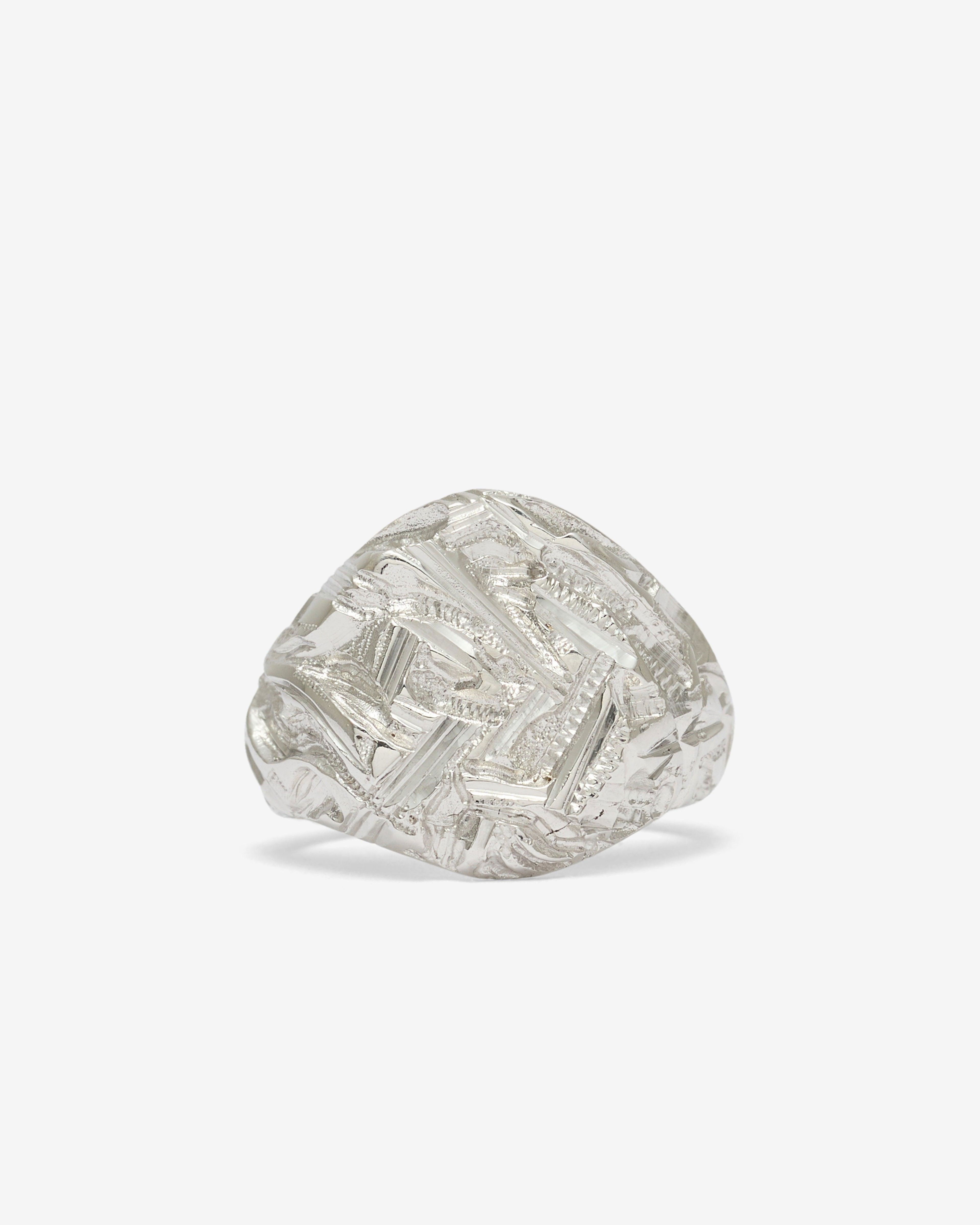 Castro - Chisel Signet Ring - (Silver) by CASTRO