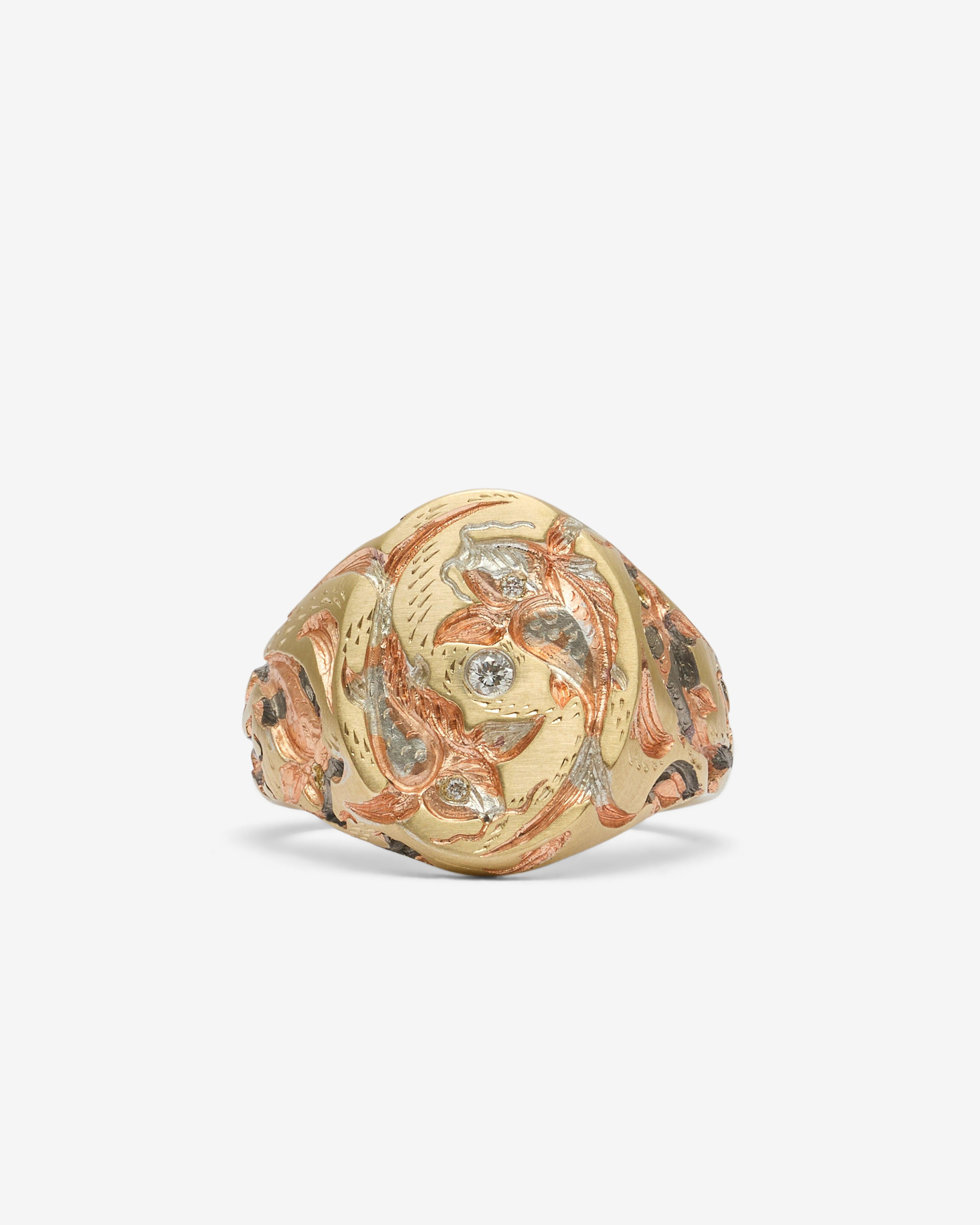 Castro - Cyprini' Carp Signet - (Yellow Gold) by CASTRO