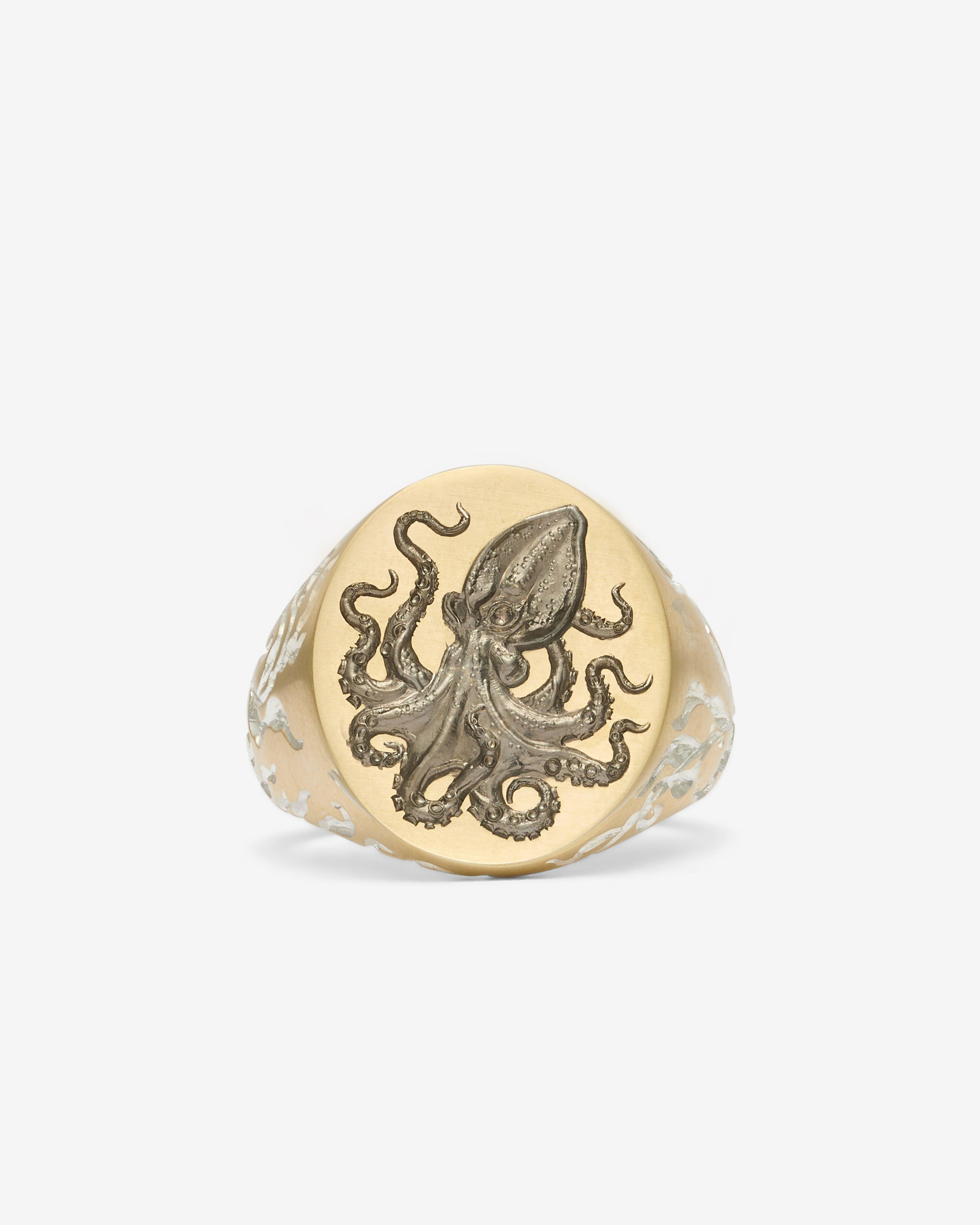 Castro - Different Minds Signet Ring - (Yellow Gold) by CASTRO