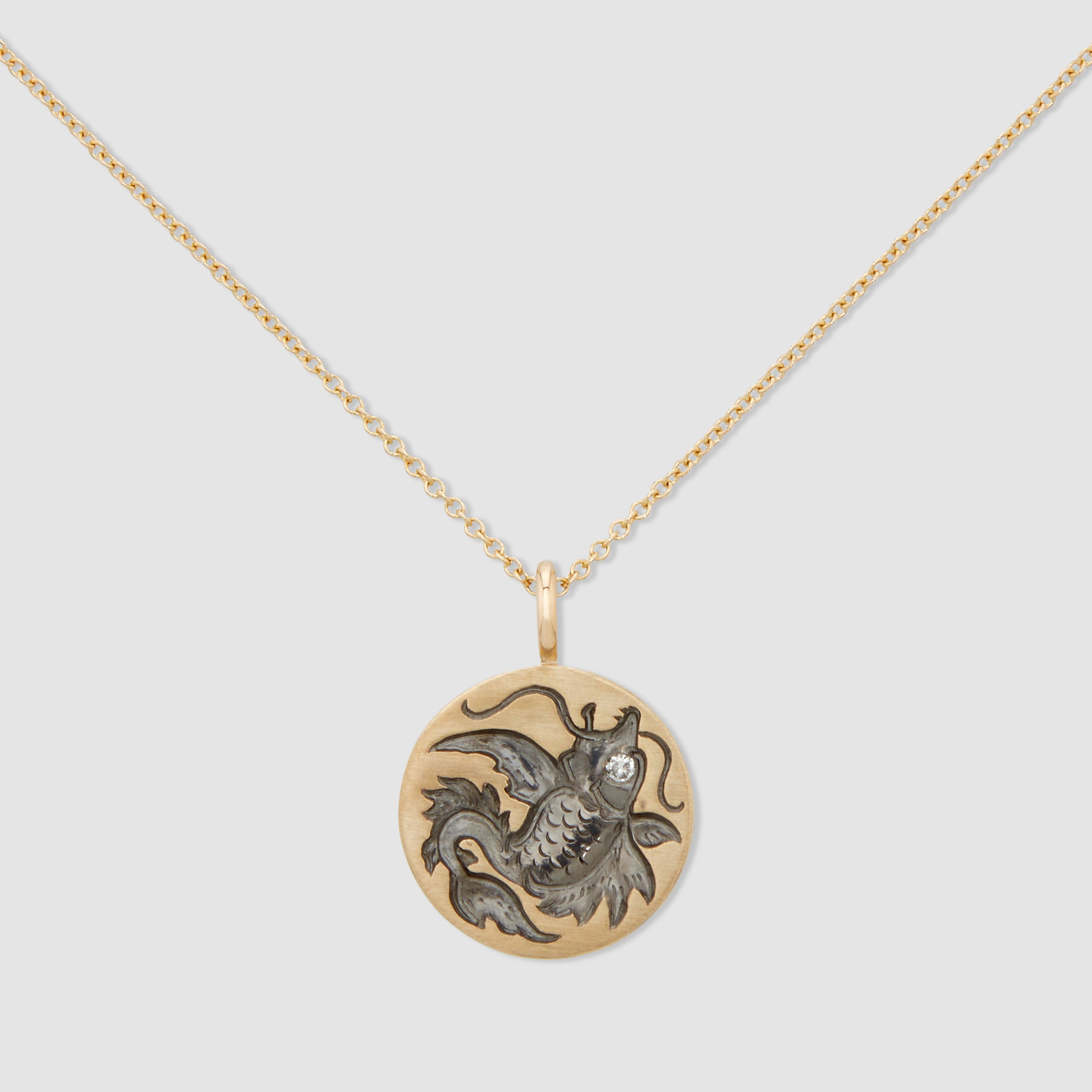 Castro Smith - Dragon Fish Pendant - (Gold/Black by CASTRO