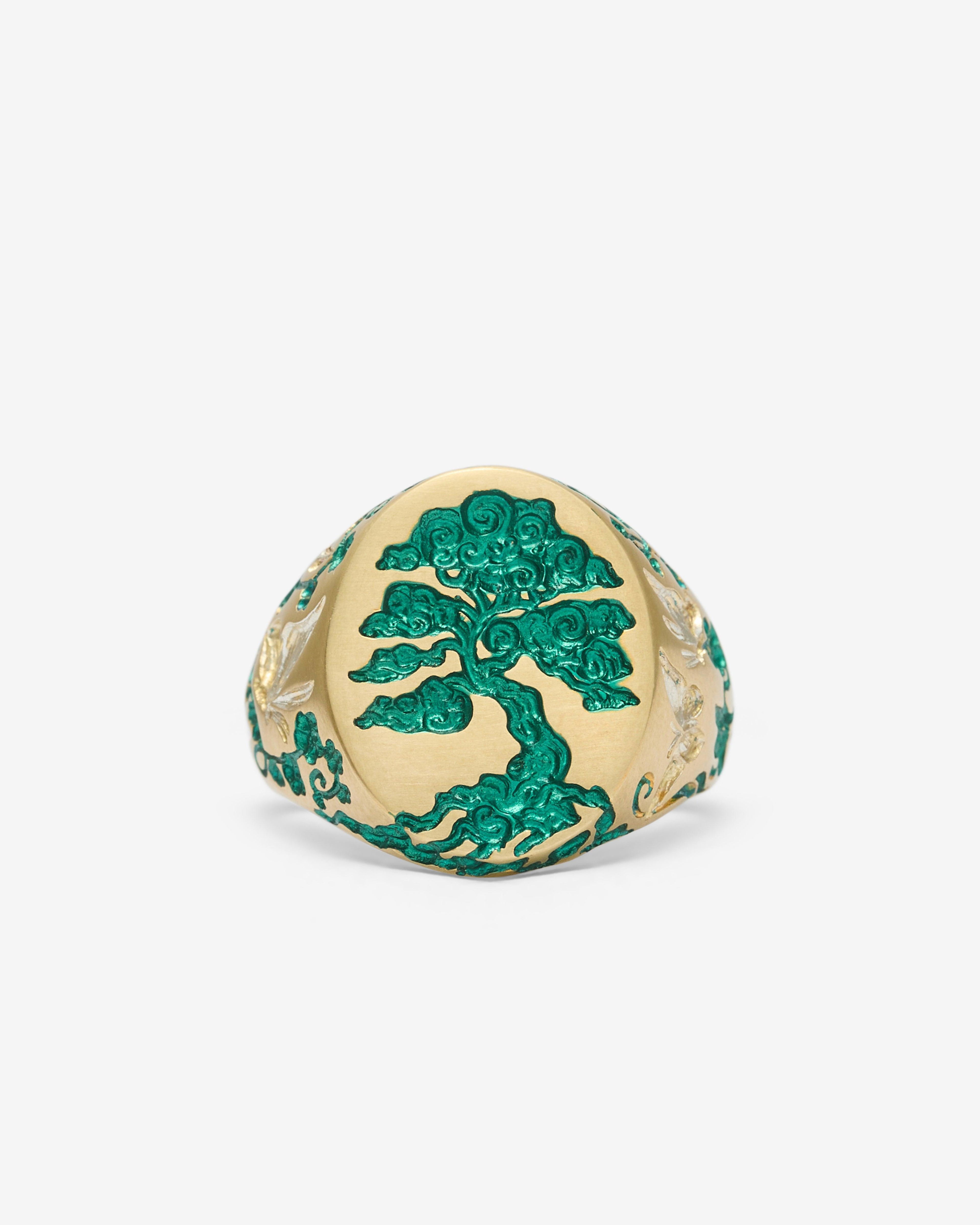 Castro - Tree Of Life Signet Ring - (Yellow Gold) by CASTRO