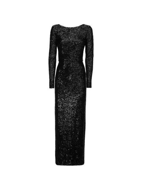 Georgia sequin-embellished open-back dress by CATALINA