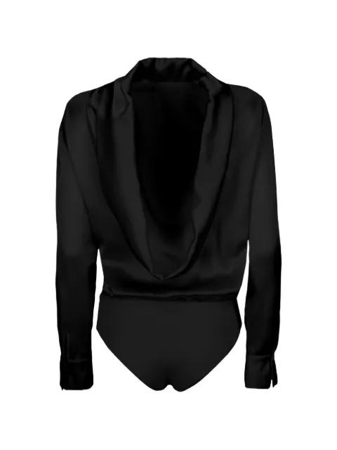 Sophia cowl-neck silk bodysuit by CATALINA