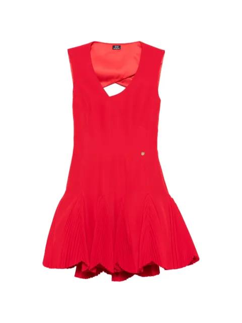 V-neck pleated dress by CATALINA