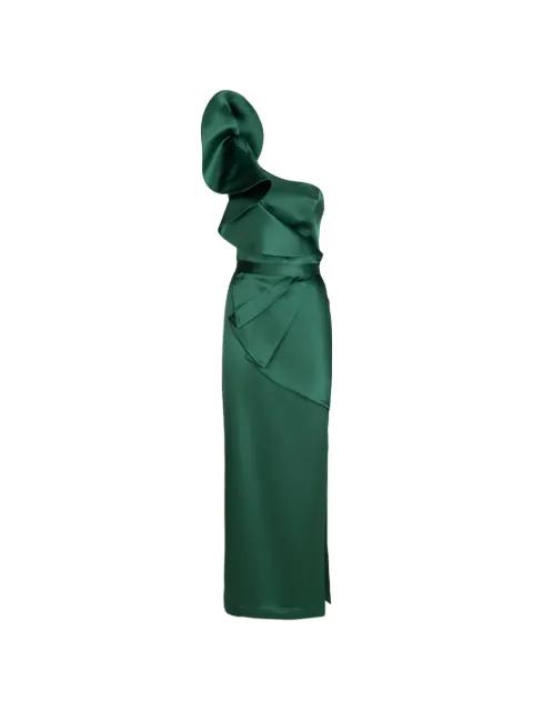 Venezia ruffled one-shoulder maxi dress by CATALINA