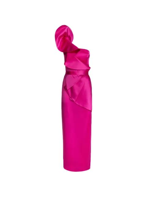 Venezia ruffled one-shoulder maxi dress by CATALINA