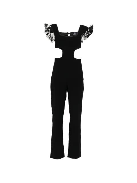 ruffled cutout jumpsuit by CATALINA