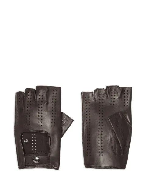 Bolide leather driving fingerless gloves by CAUSSE