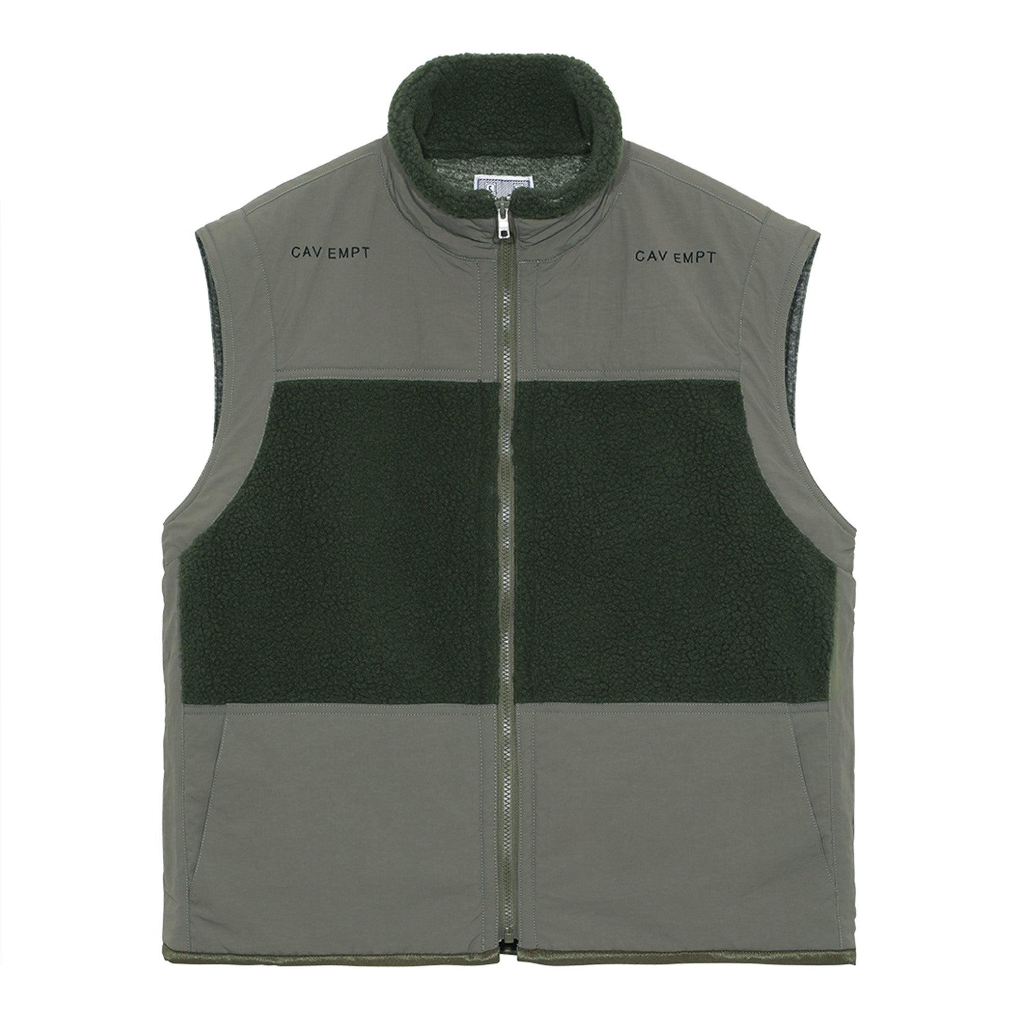 Cav Empt - Boa Fleece Vest - (Green) by CAV EMPT