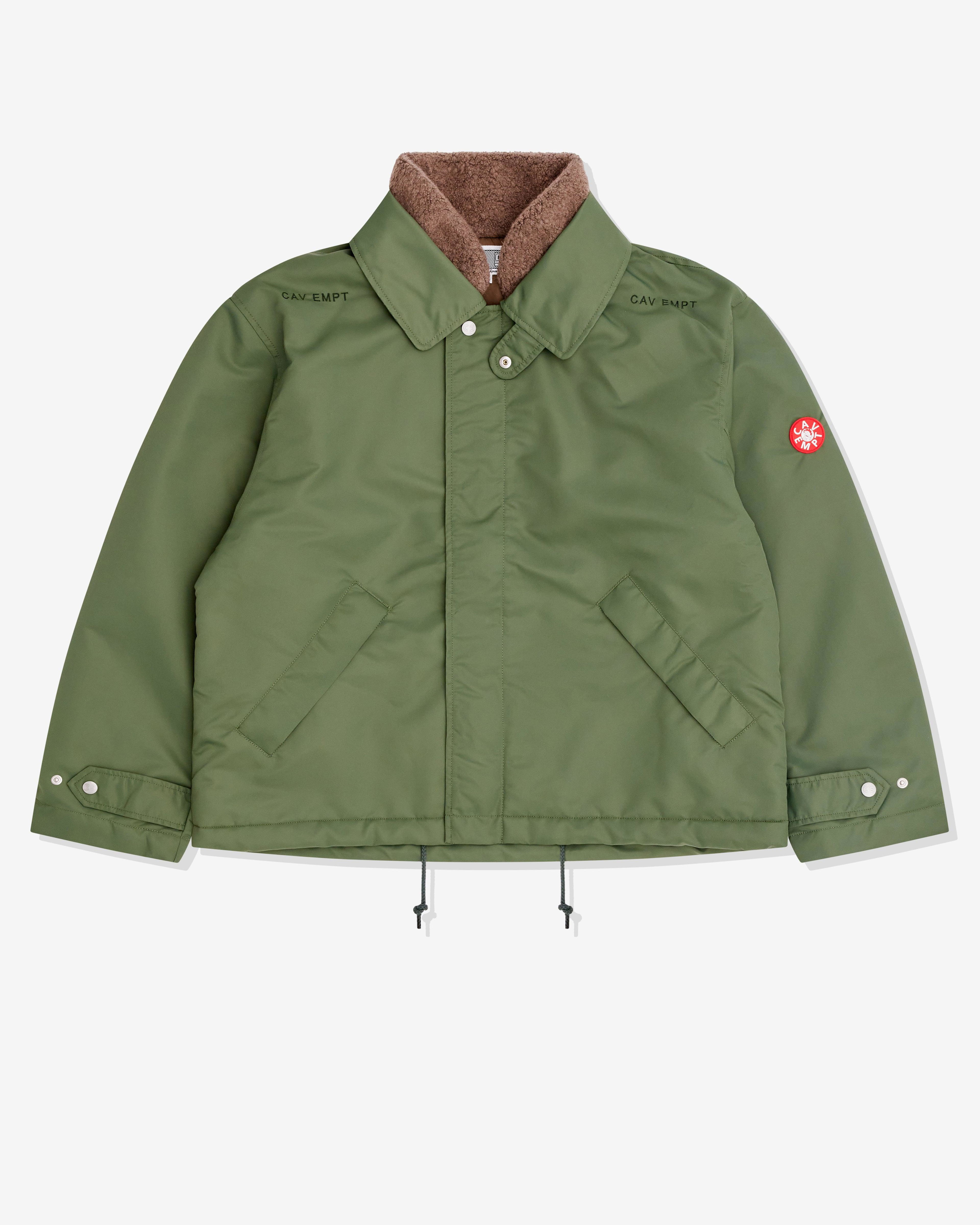 Cav Empt - Men’s Boa Inner Zip Jacket - (Green) by CAV EMPT