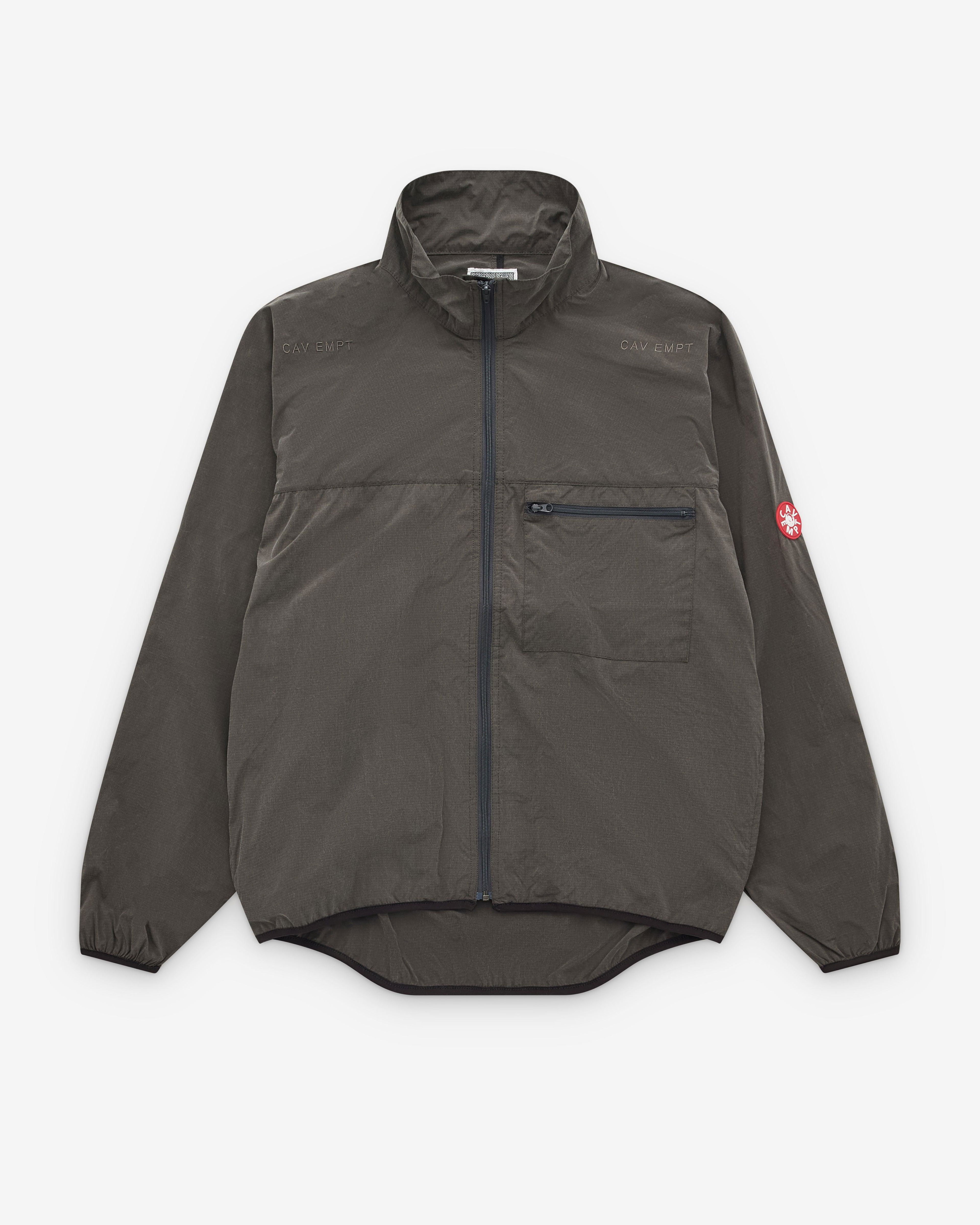Cav Empt - Men’s Light Rip Stop Zip Jacket - (Charcoal) by CAV EMPT