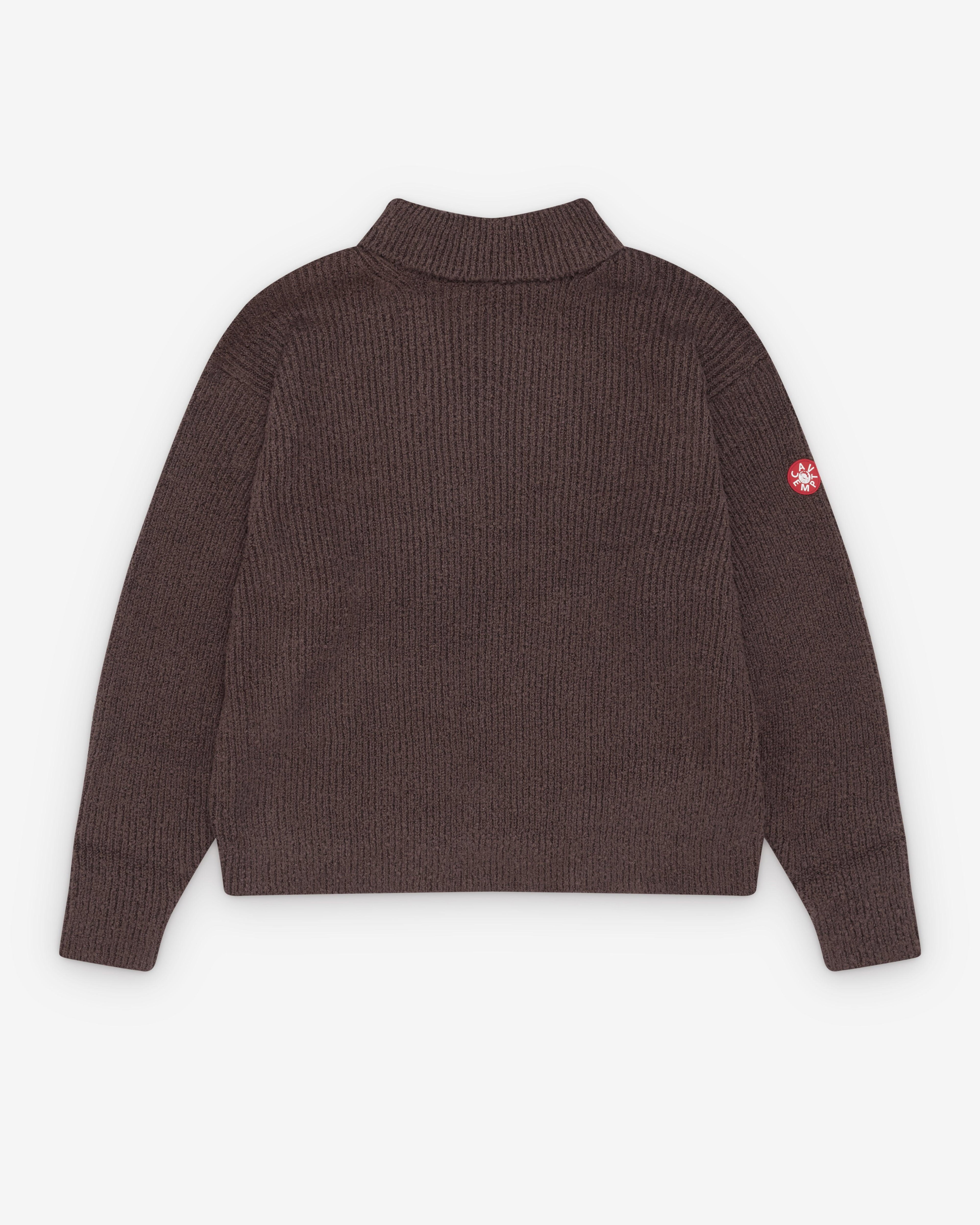 Cav Empt - Men's Loose Neck Knit - (Brown) by CAV EMPT